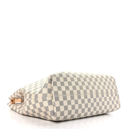Louis Vuitton Damier Azur Graceful MM Rose Ballerine 4 of 9