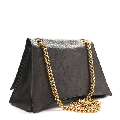 Balenciaga Crushed Calfskin Medium Crush Chain Bag Expresso 3 of 10