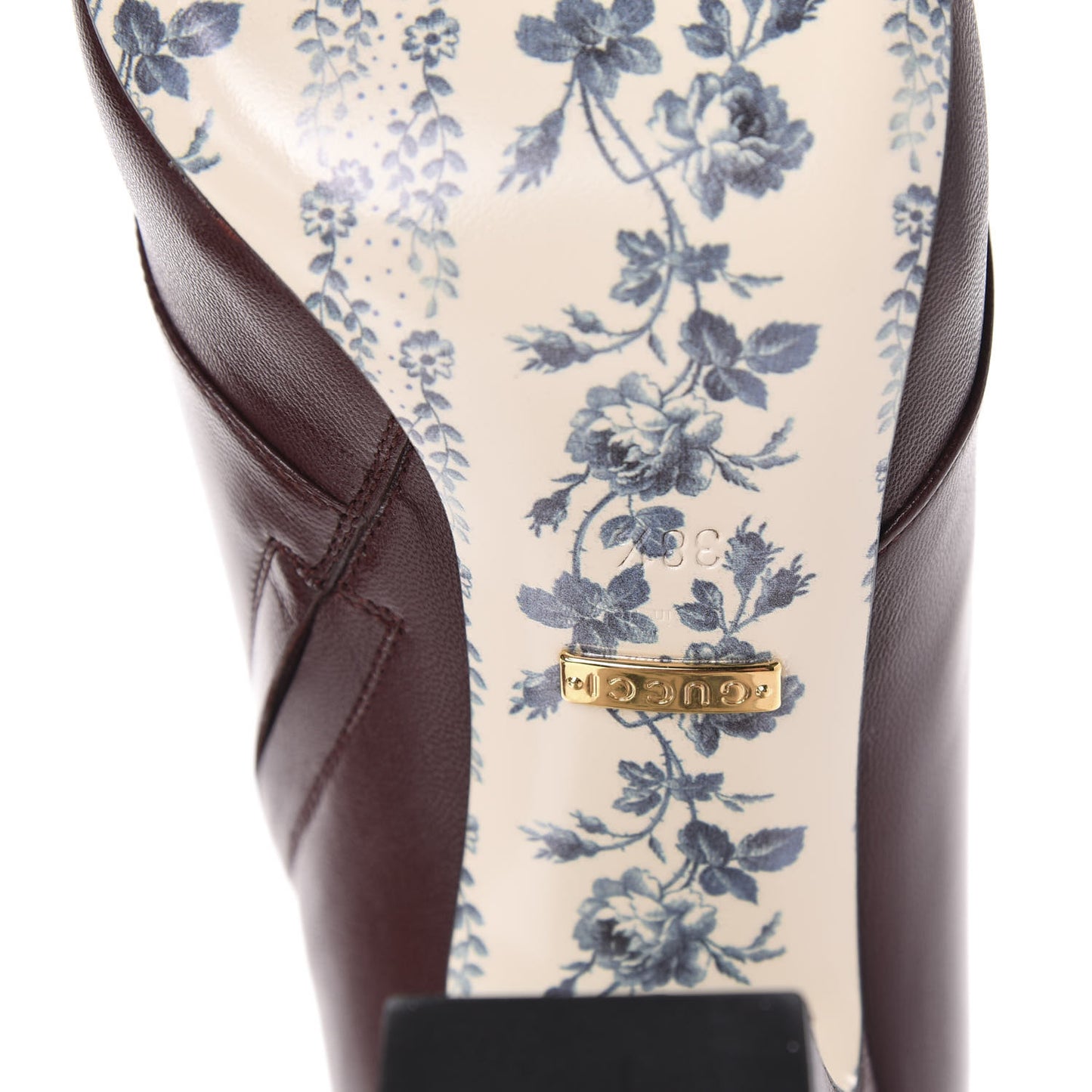 Malaga Kid GG Victoire 95mm Ankle Boots 38.5 Vintage Bordeaux