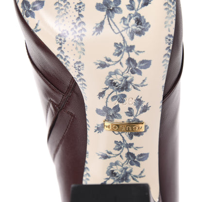 Gucci Malaga Kid GG Victoire 95mm Ankle Boots 38.5 Vintage Bordeaux 8 of 10