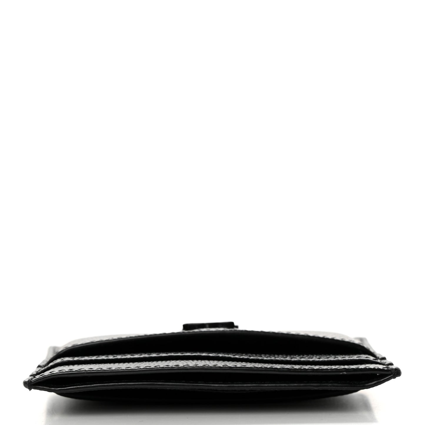 Grain De Poudre Monogram Credit Card Case Black