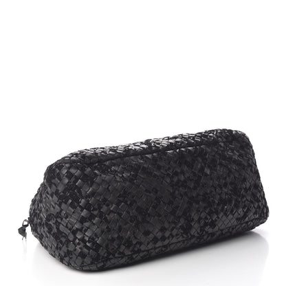 Bottega Veneta Nappa Intrecciato Velvet Embellished Top Handle Bag Black 4 of 13