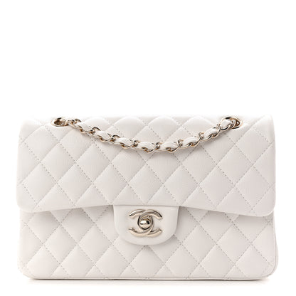 Chanel Caviar Quilted Medium Double Flap White 1 of 21