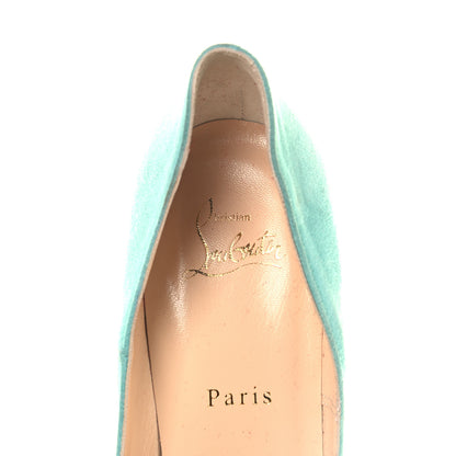 Christian Louboutin Veau Velours So Kate 120 Pumps 40 Turquoise 7 of 8