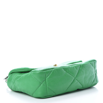 Chanel Lambskin Quilted Medium 19 Flap Green 4 of 11