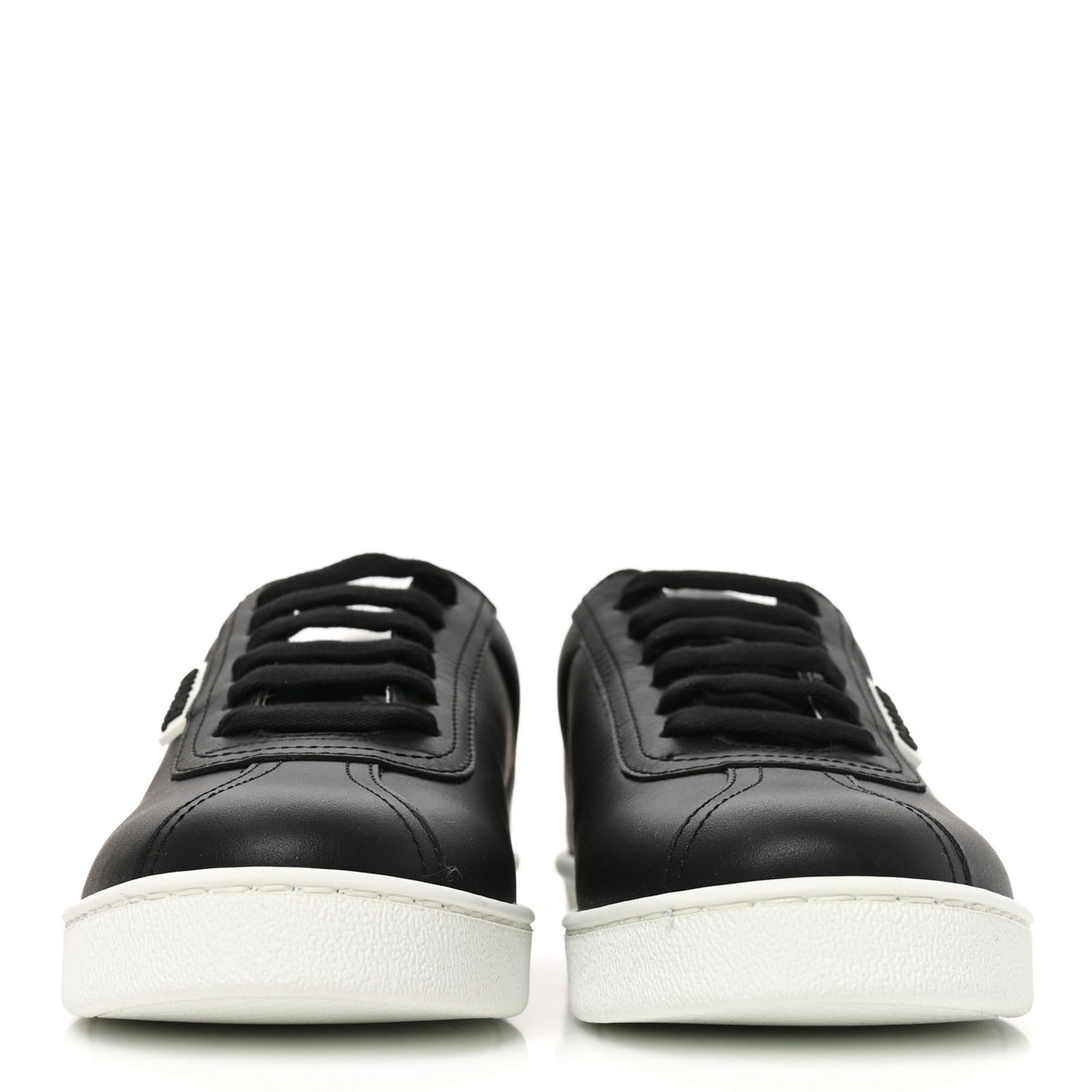 Chanel Calfskin CC Womens Sneakers 36 Black 2 of 9