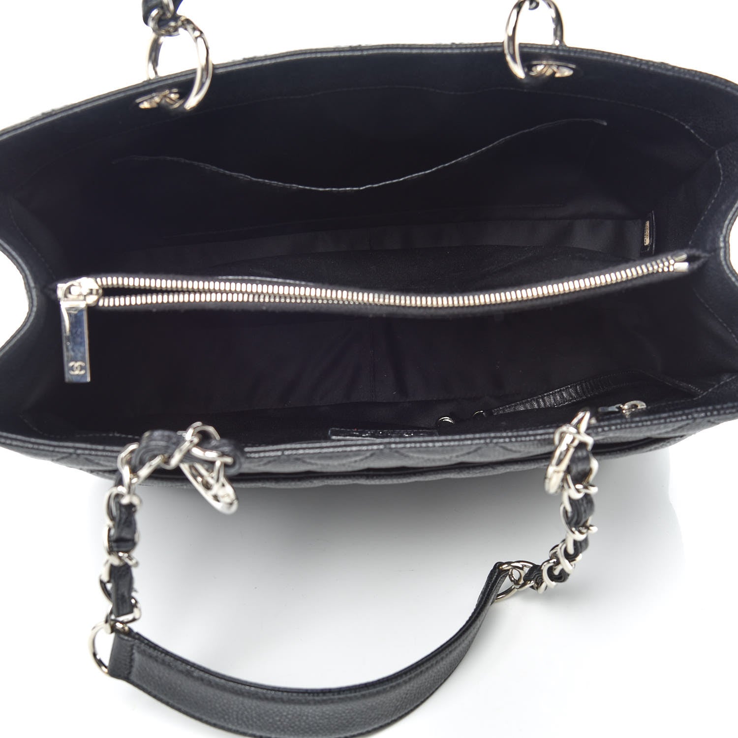 Chanel Caviar Quilted Grand Shopping Tote GST Black 7 of 15