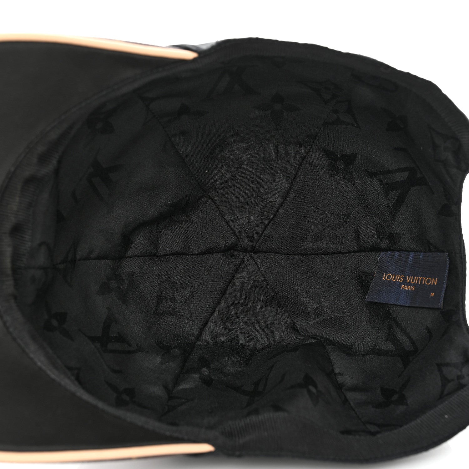 Louis Vuitton Polyester Silk Monogram LV Get Ready Cap M Black 9 of 10