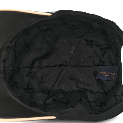 Louis Vuitton Polyester Silk Monogram LV Get Ready Cap M Black 9 of 10