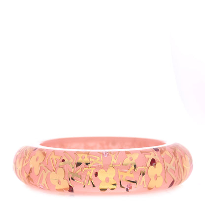 Louis Vuitton Resin Swarovski Medium Inclusion Bracelet GM Rose 1 of 4
