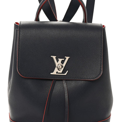 Louis Vuitton Soft Calfskin Lockme Backpack Marine Rouge 7 of 11