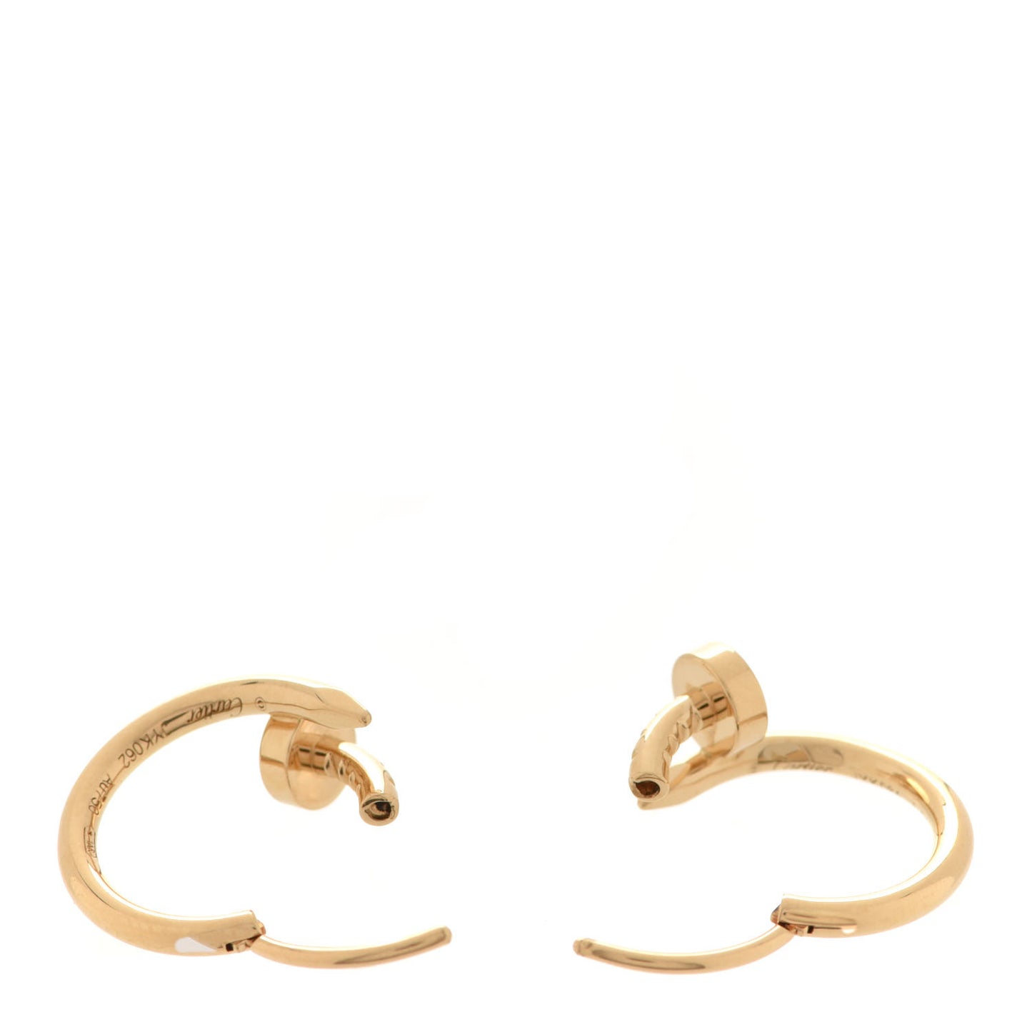 18K Yellow Gold Juste Un Clou Hoop Earrings