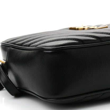 Saint Laurent Calfskin Matelasse Monogram Lou Camera Bag Black 9 of 10