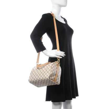 Louis Vuitton Damier Azur Speedy Bandouliere 25 2 of 9