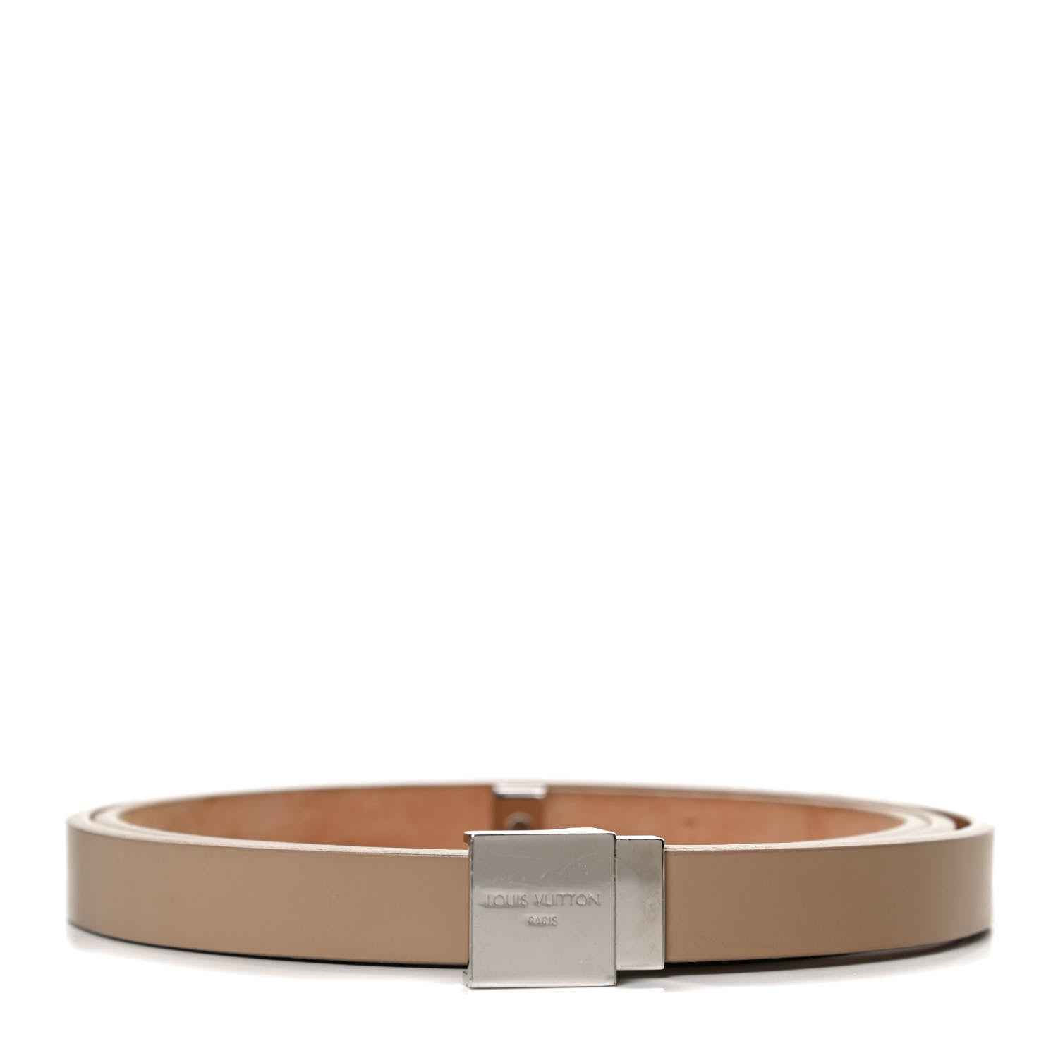 Louis Vuitton Ceinture Belt Gold Buckle 95 Nude 1 of 5