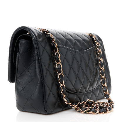 Chanel Lambskin Quilted Medium Double Flap Black 3 of 12