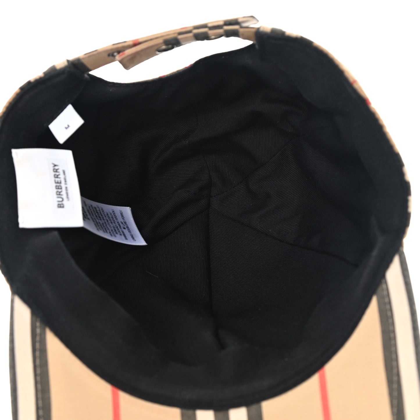 Cotton Vintage Check Monogram Baseball Hat M Archive Beige