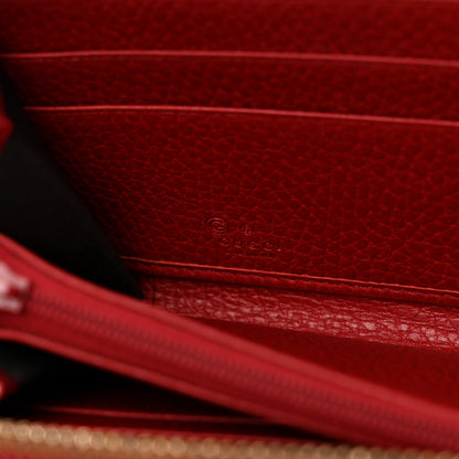Gucci Dollar Calfskin Large Betty Zip Around Wallet Red 6 of 10