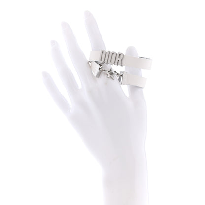 Christian Dior Calfskin Star Dior Double Bracelet White 2 of 4