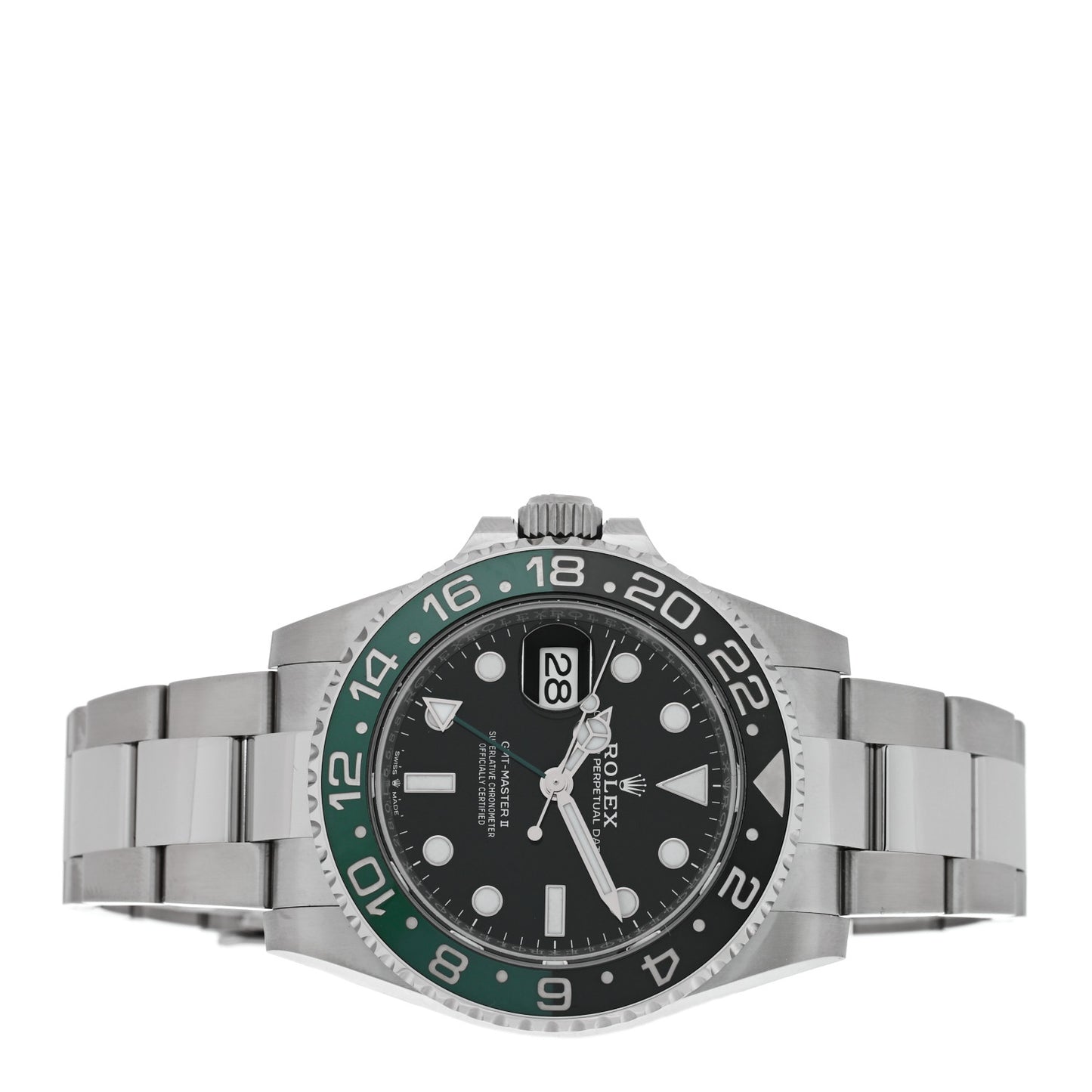 Stainless Steel 40mm Oyster Perpetual Date GMT Master Ⅱ Sprite Watch 126720VTNR