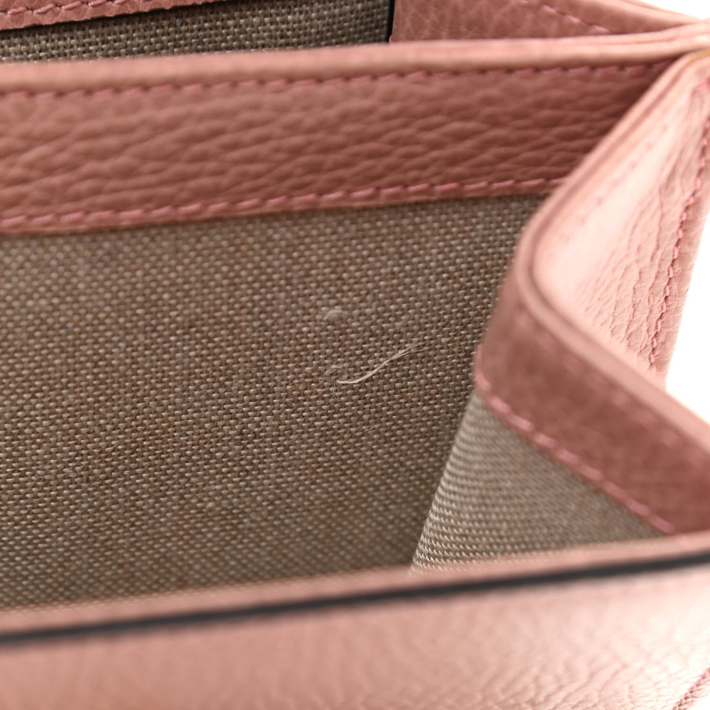 Dollar Calfskin Small Interlocking G Shoulder Bag Soft Pink
