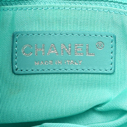 Chanel Tweed Quilted Flap Pink Blue 6 of 14