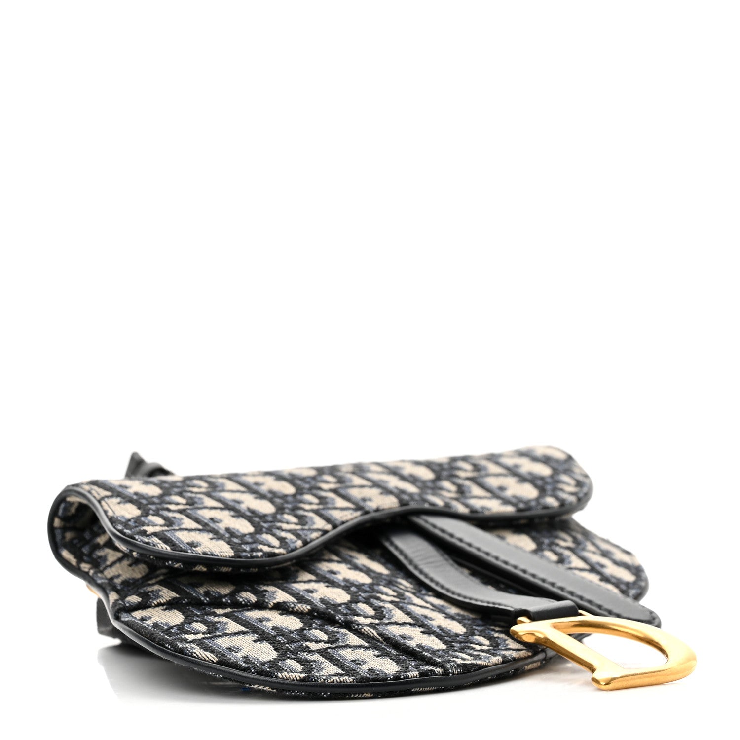 Christian Dior Oblique Saddle Belt Pouch Blue 3 of 8