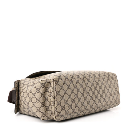 Gucci GG Plus Monogram Messenger Diaper Bag Dark Brown 5 of 13