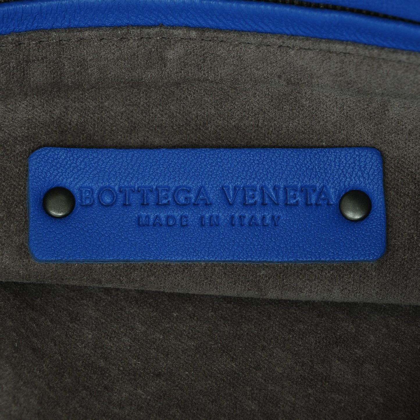 Nappa Intrecciato Large Veneta Hobo Cobalt