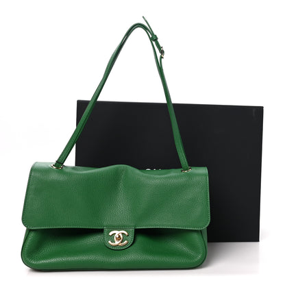 Chanel Grained Calfskin Small Souplissimo Maxi Flap Green 11 of 11