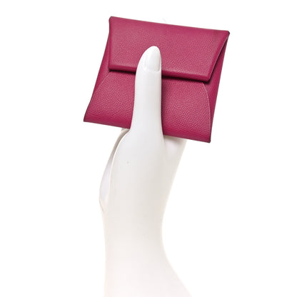 Hermes Madame Calfskin Bastia Coin Purse Rose Pourpre 2 of 7