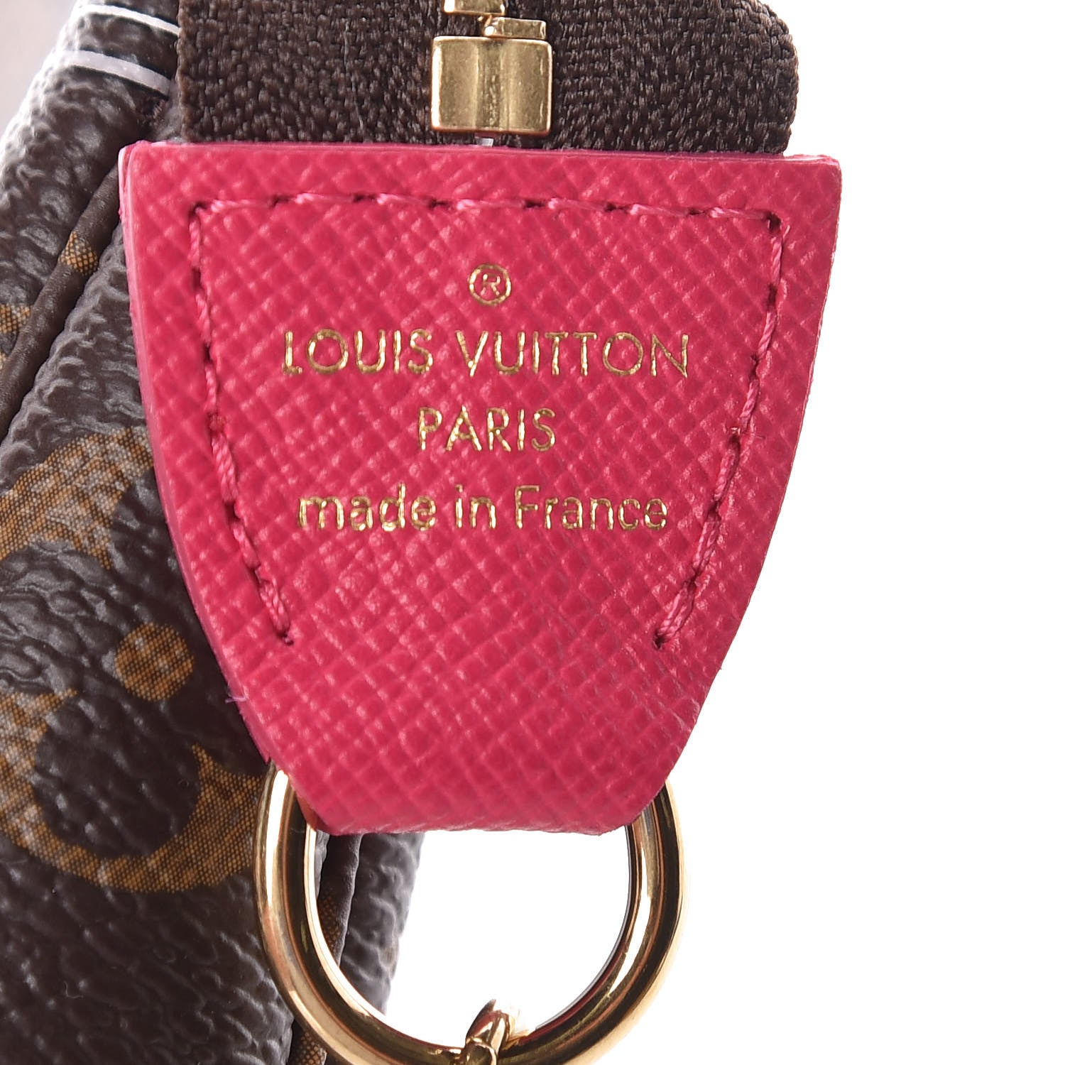 Louis Vuitton Monogram 2019 Christmas Animation Mini Courchevel Pochette Accessories Fuchsia 5 of 8