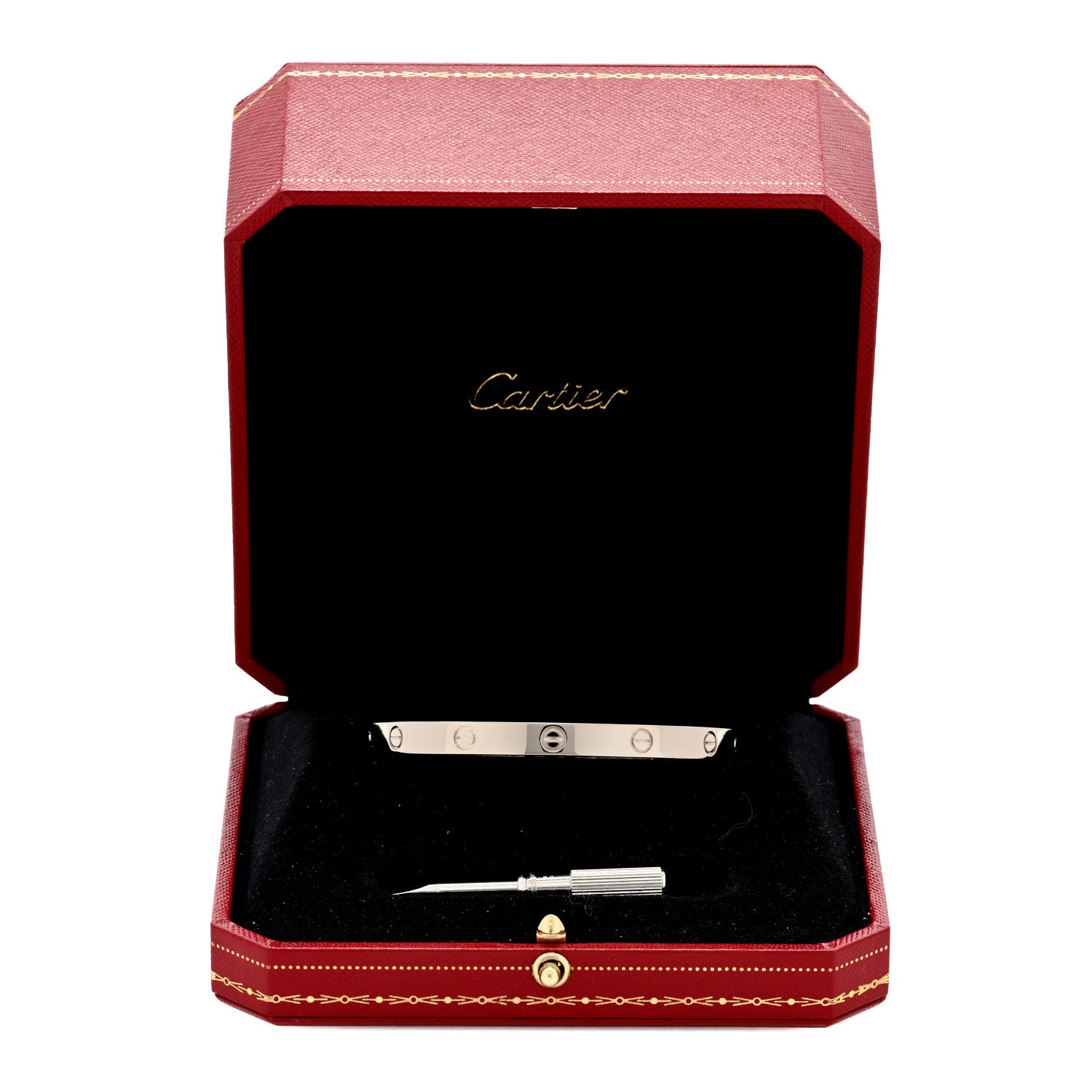 Cartier 18K White Gold LOVE Bracelet 19 5 of 5