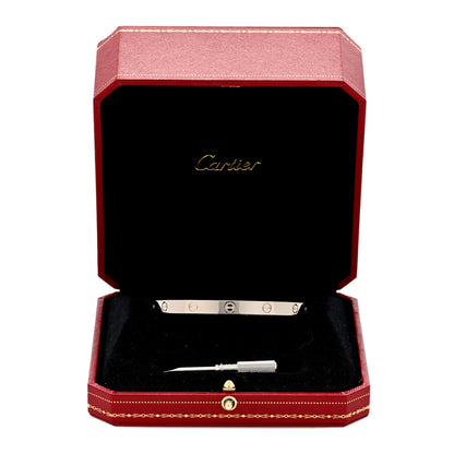 Cartier 18K White Gold LOVE Bracelet 19 5 of 5