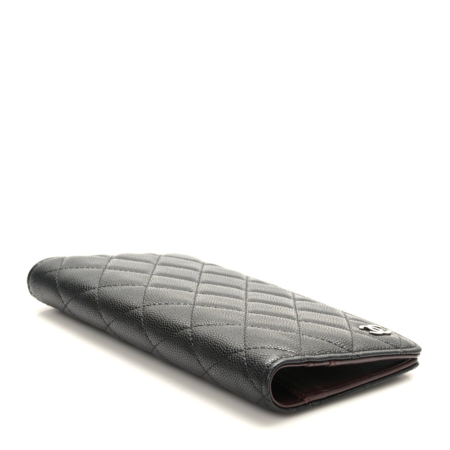 Caviar Quilted Medium Agenda Cover Black