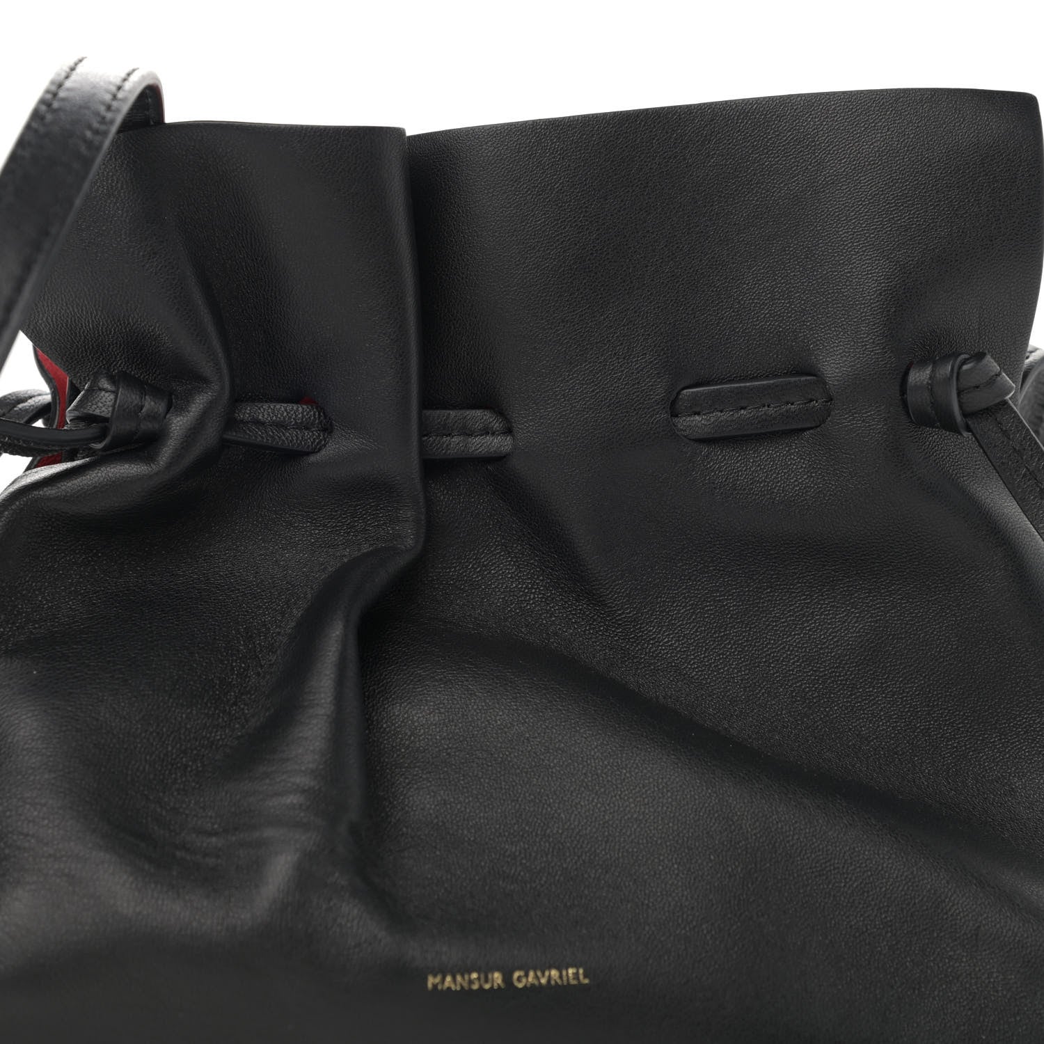 Mansur Gavriel Lambskin Mini Protea Bag Black Flamma 7 of 10