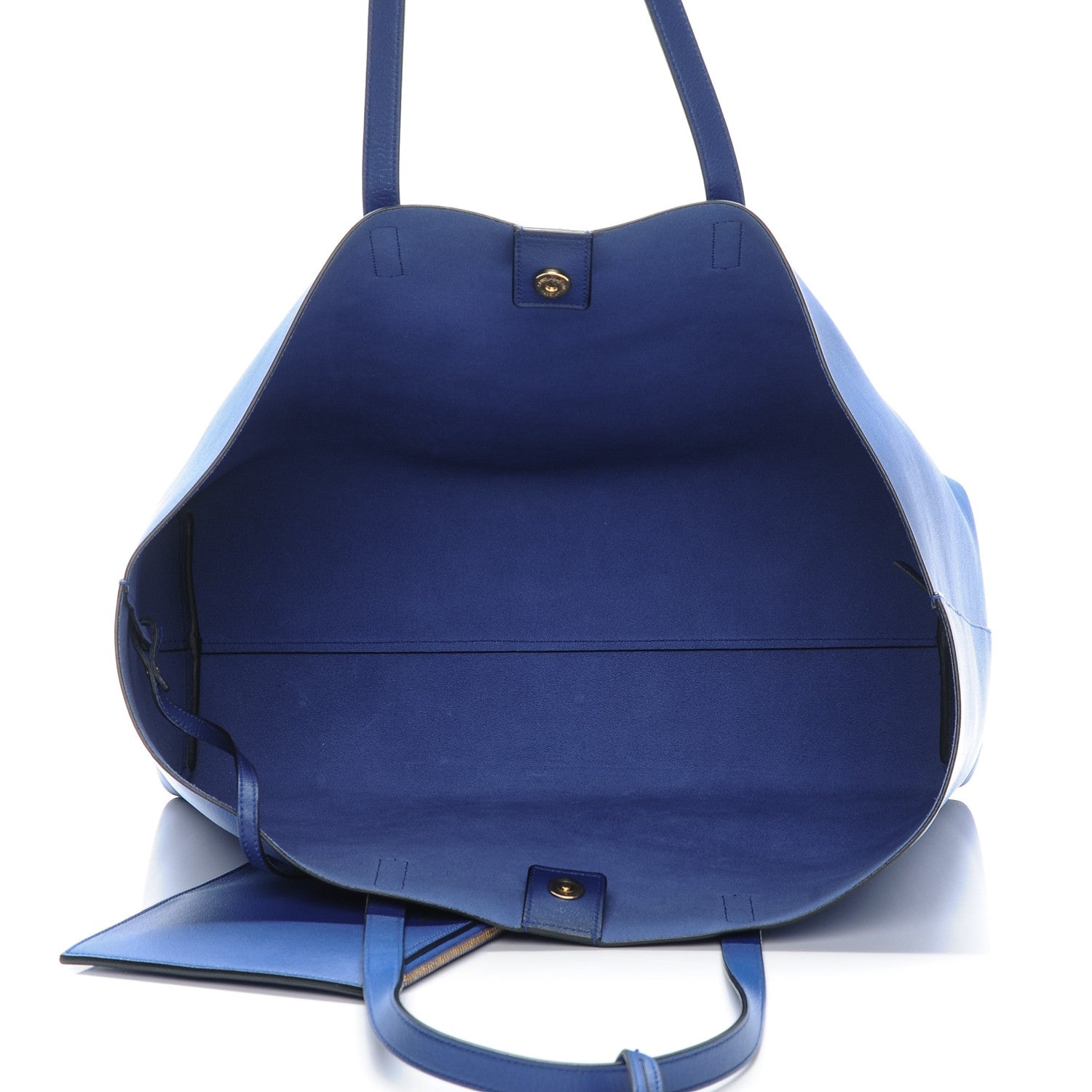 Saint Laurent Calfskin Large Shopping Tote Ultramarine 6 of 10
