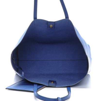 Saint Laurent Calfskin Large Shopping Tote Ultramarine 6 of 10