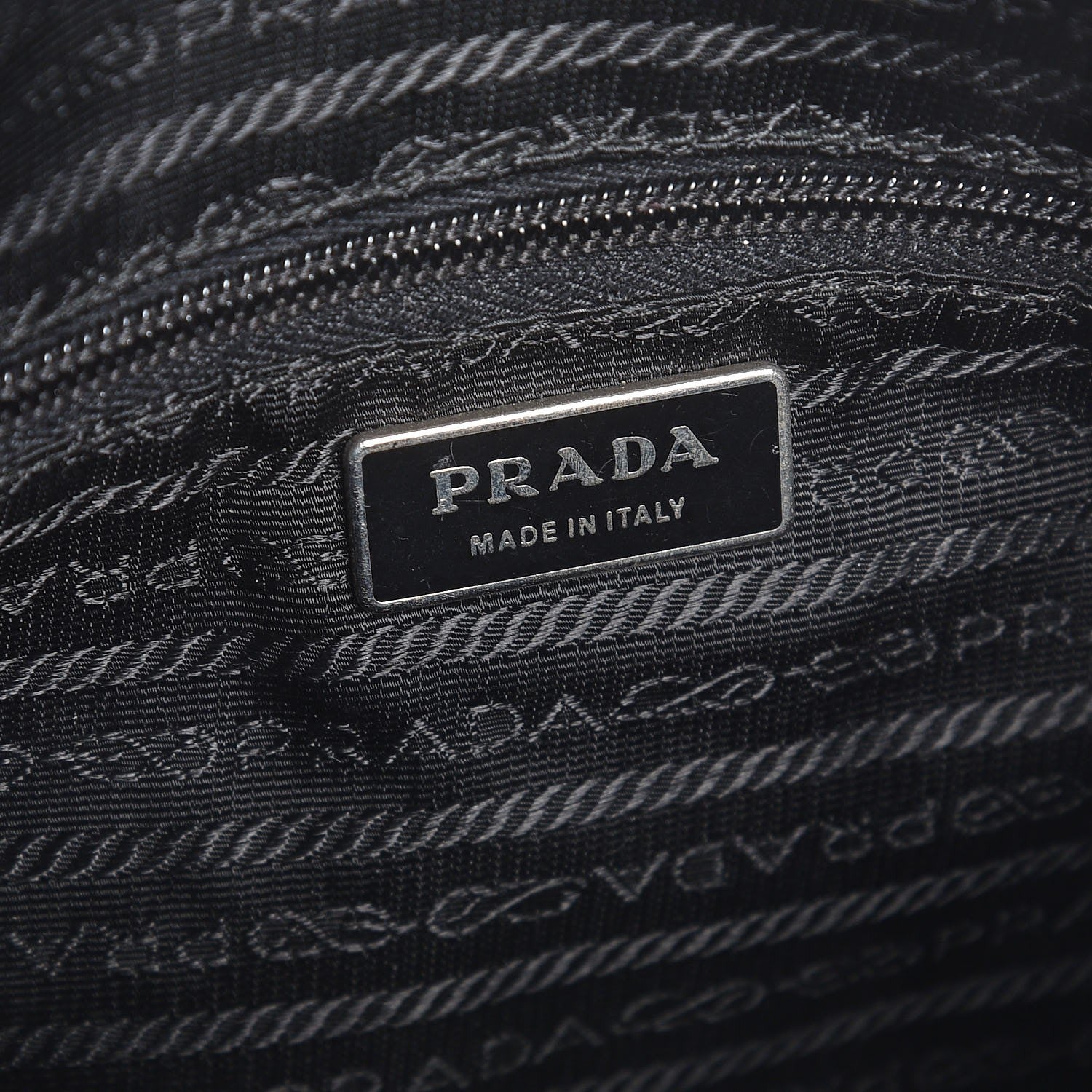 Prada Nylon Flat Messenger Bag Black 6 of 7