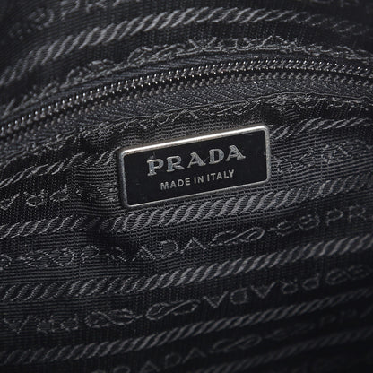 Prada Nylon Flat Messenger Bag Black 6 of 7