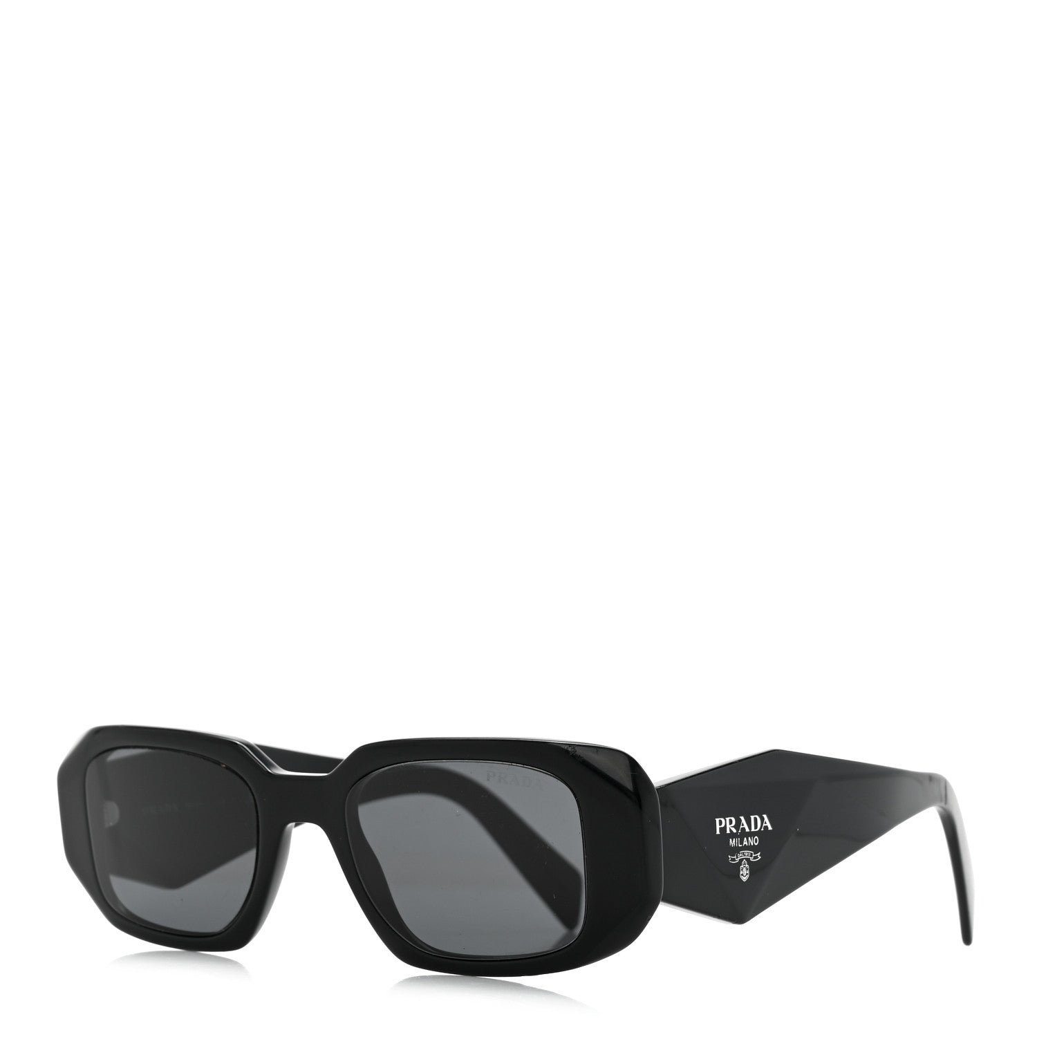 Prada Acetate Symbole Sunglasses SPR 17W Black 1 of 9