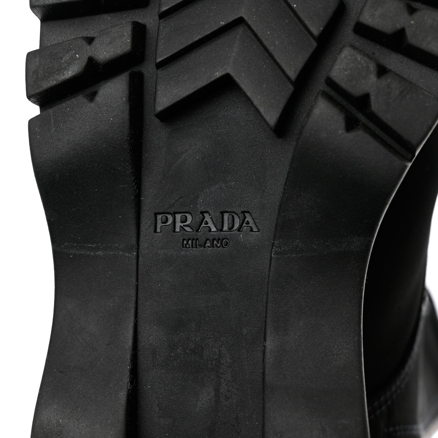Prada Nylon Gabardine Captoe 30mm Combat Boots 37 Black 7 of 7