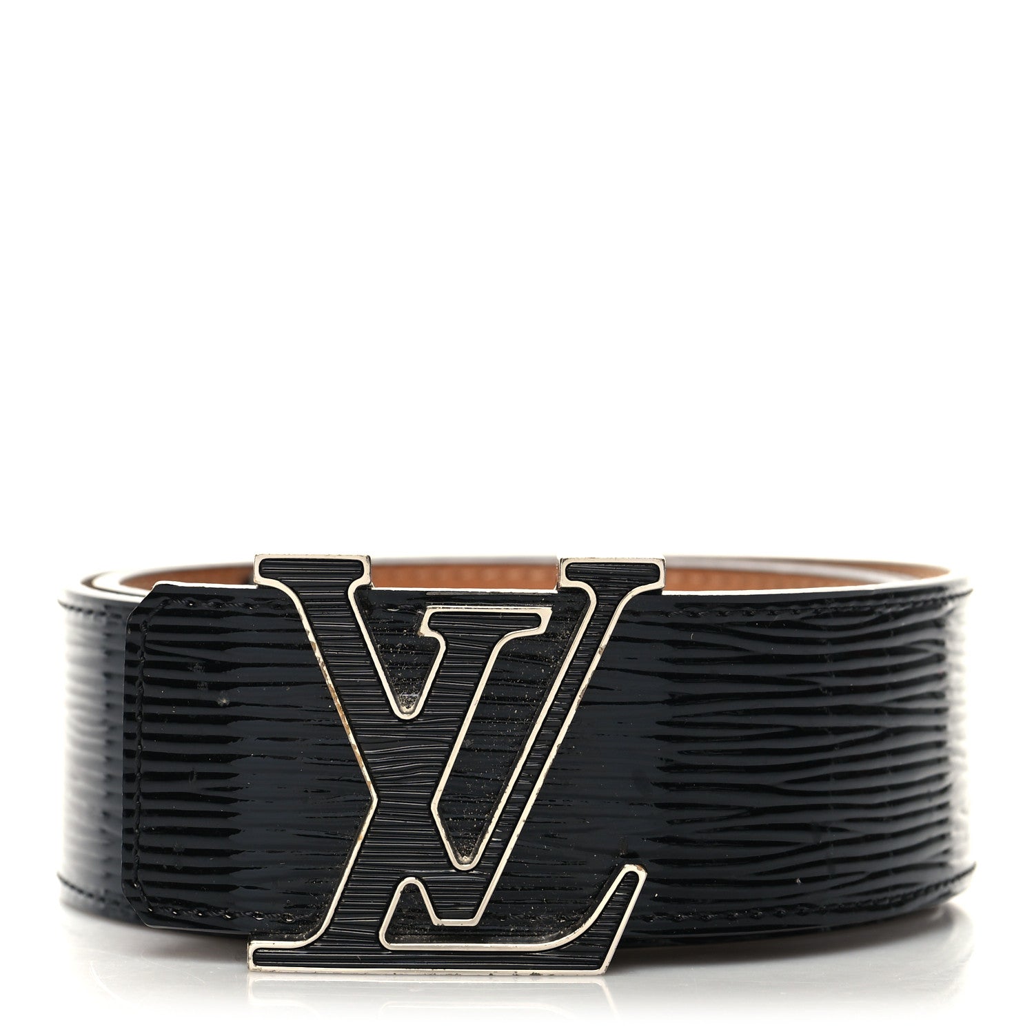 Louis Vuitton Epi Electric 40mm LV Initiales Belt 80 32 Black 1 of 8