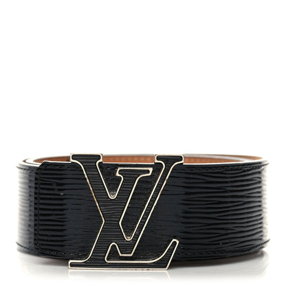 Louis Vuitton Epi Electric 40mm LV Initiales Belt 80 32 Black 1 of 8