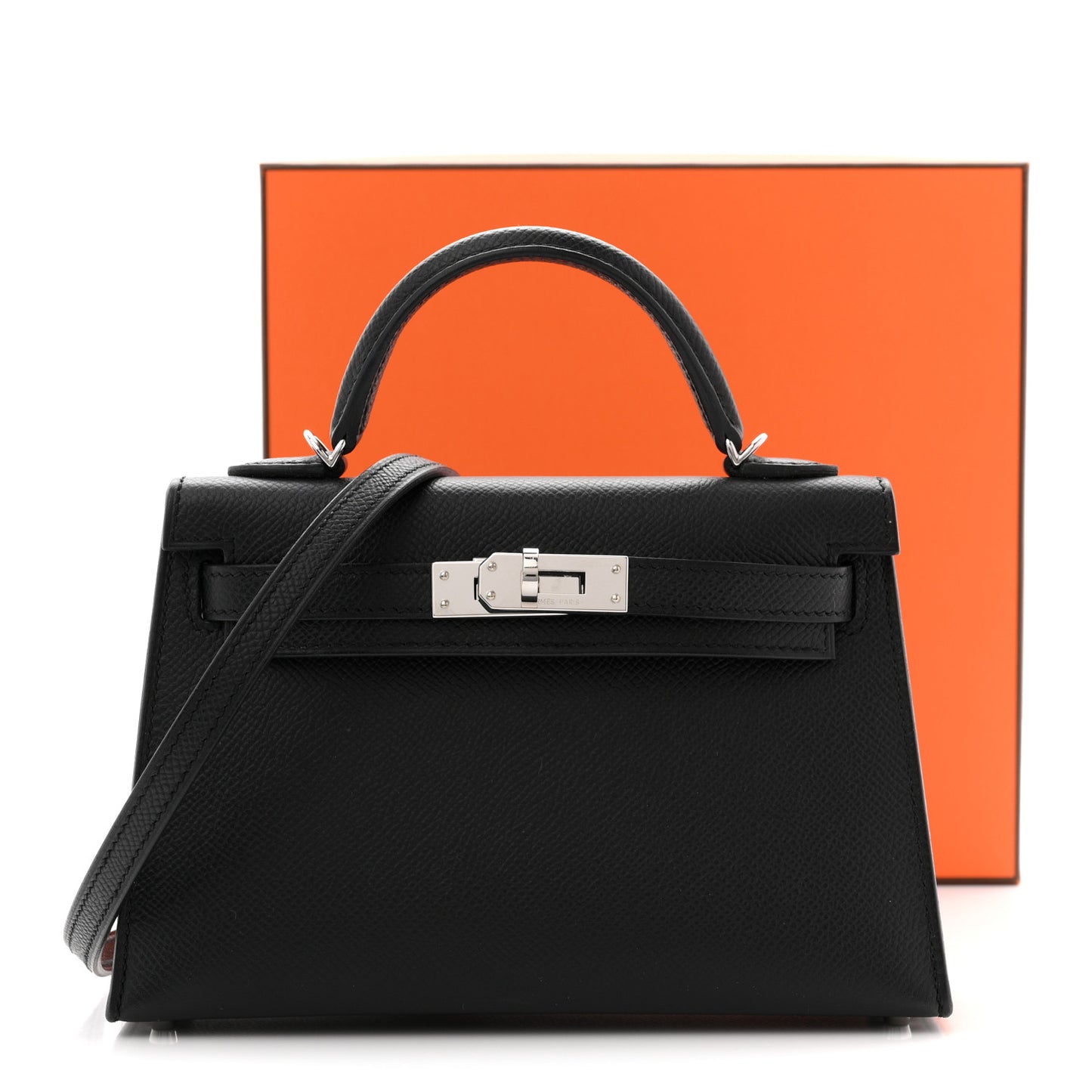 Epsom Mini Kelly Sellier 20 Black Black