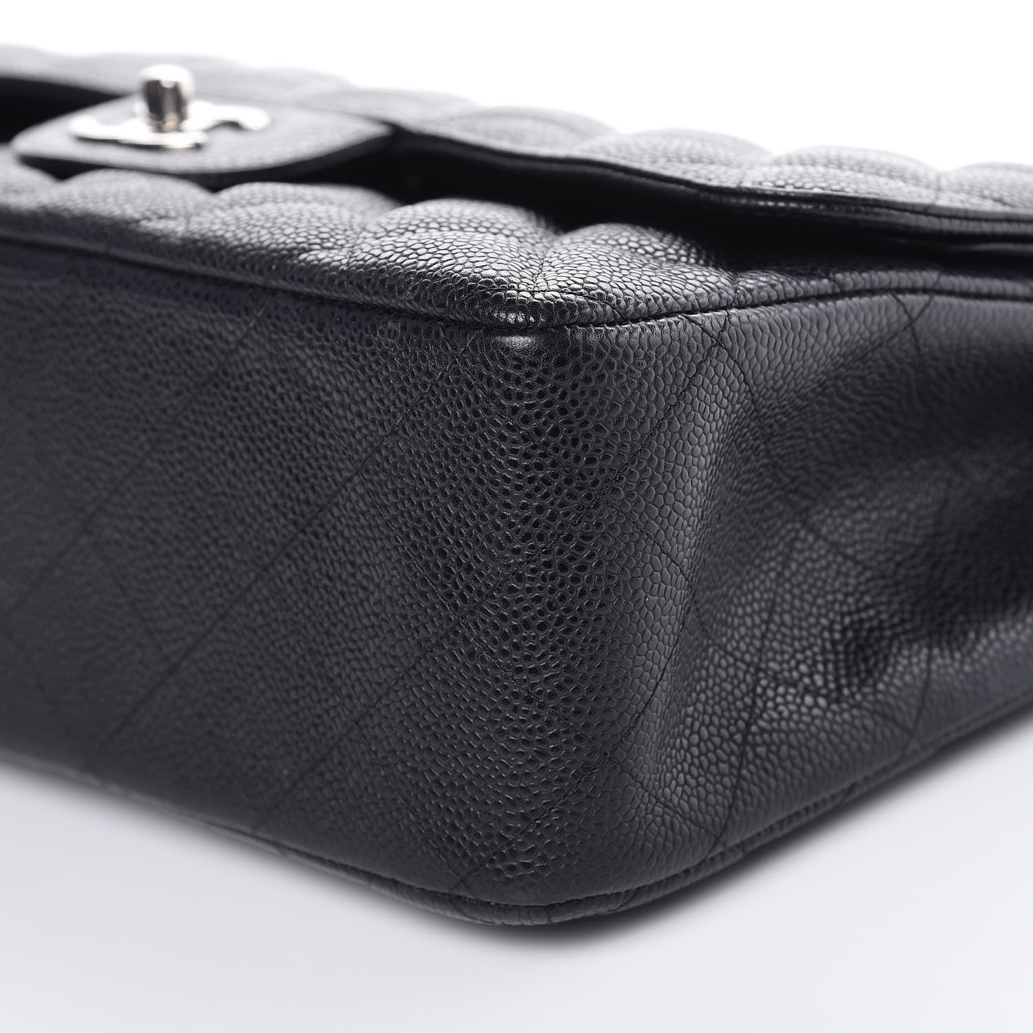 Chanel Caviar Quilted Jumbo Double Flap Black 9 of 14