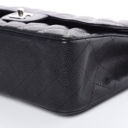 Chanel Caviar Quilted Jumbo Double Flap Black 9 of 14