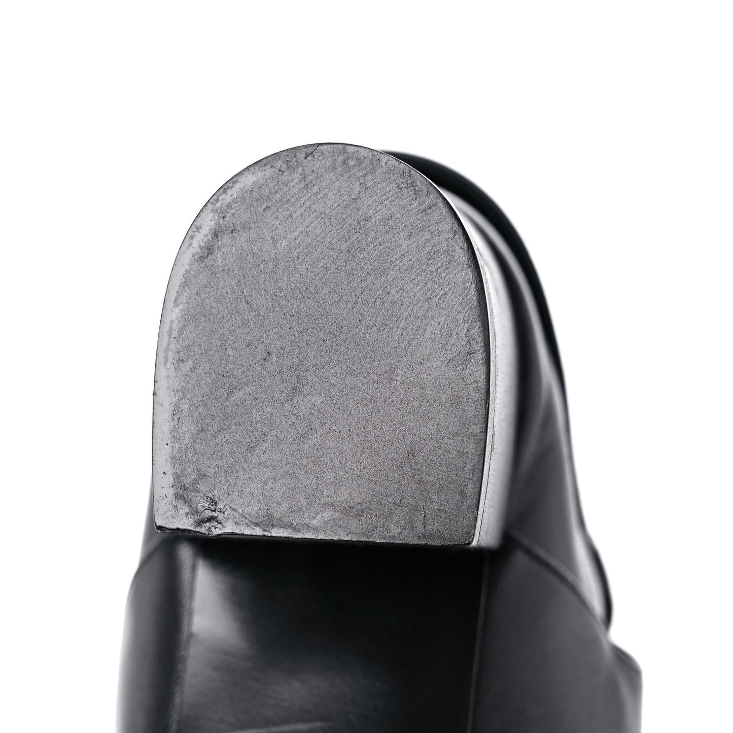 Lambskin Velvet Cap Toe Short Ankle Boots 38.5 Black