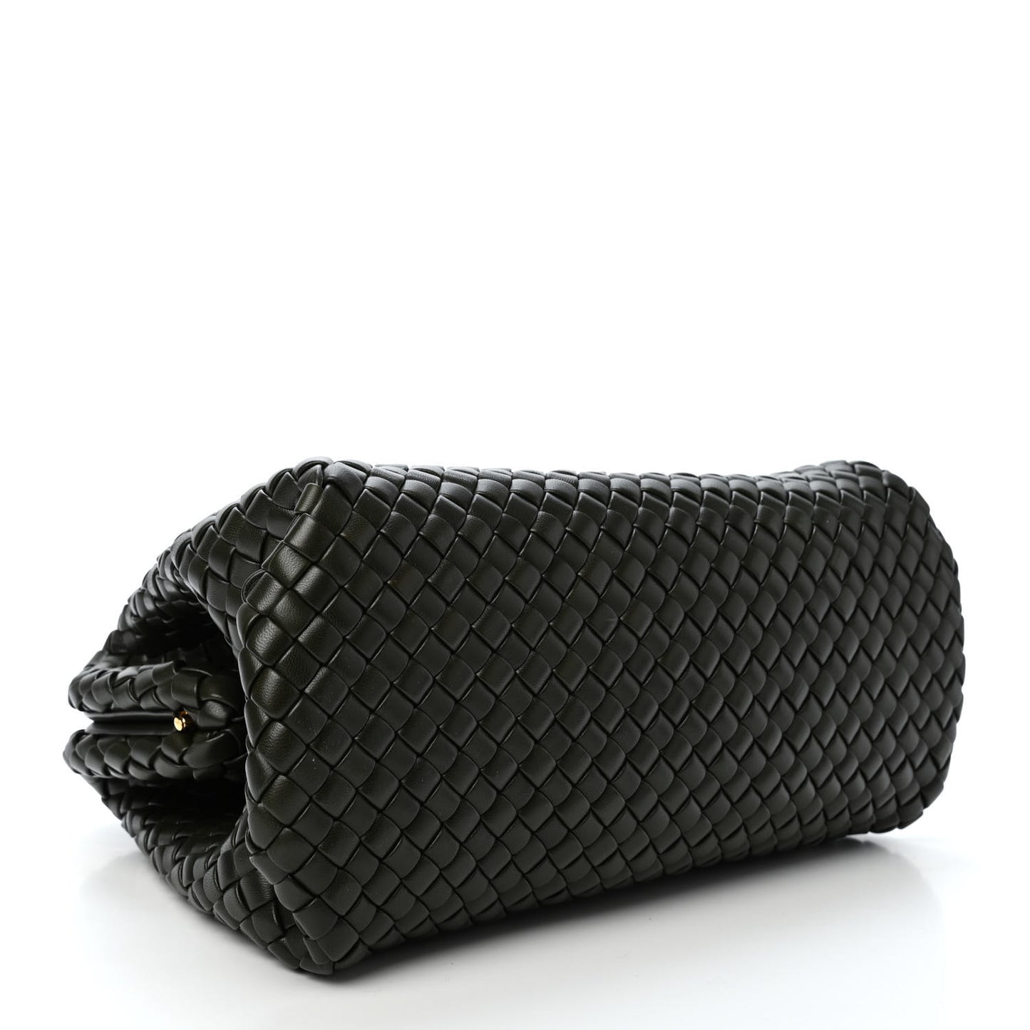 Nappa Intrecciato Padded Clutch Green