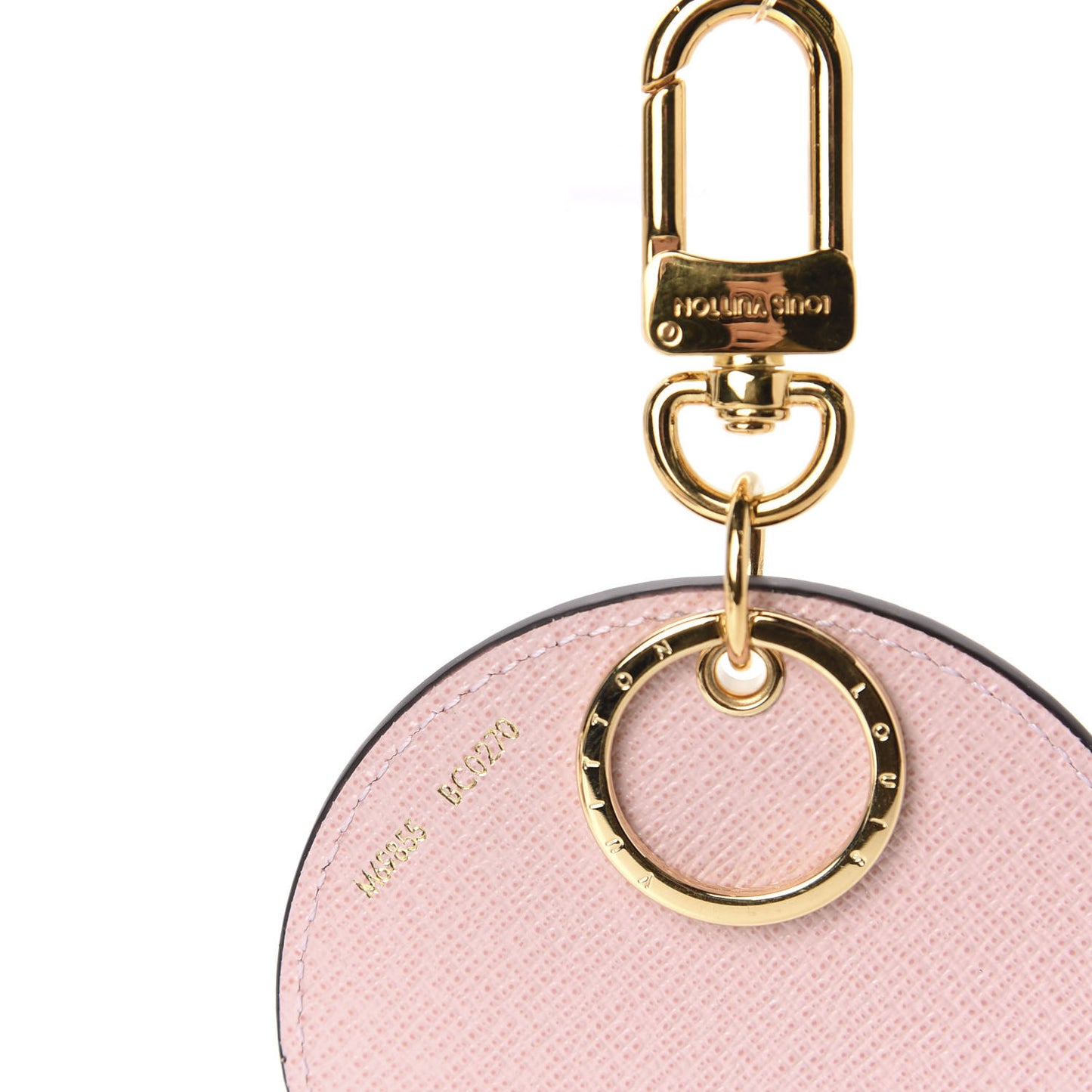 Monogram 2020 Christmas Animation Big Wheel Bag Charm Key Ring Rose Ballerine